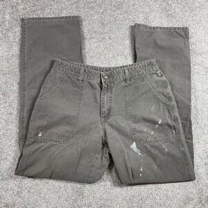Patagonia Pants Womens 10 Utility Canvas Distressed Paint Splatter Vintage 55120